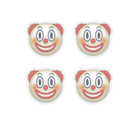 Clown Emoji Stickers - Premium Vinyl Kiss-Cut Sticker Set