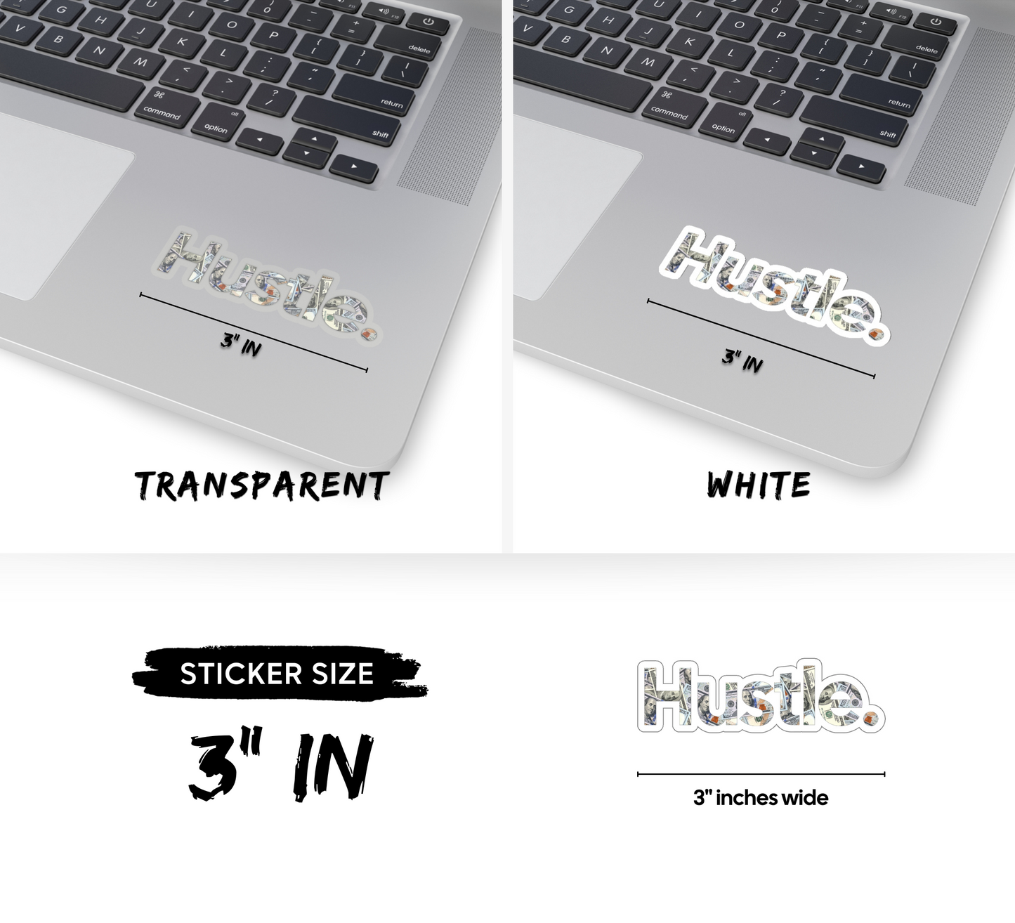 Hustle Money Kiss-Cut Sticker