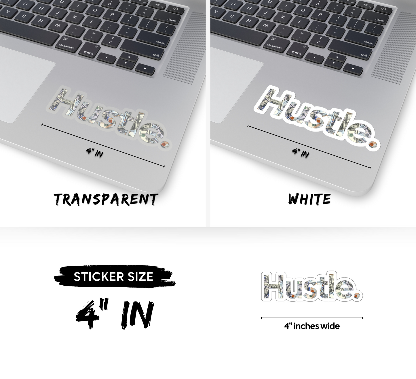 Hustle Money Kiss-Cut Sticker