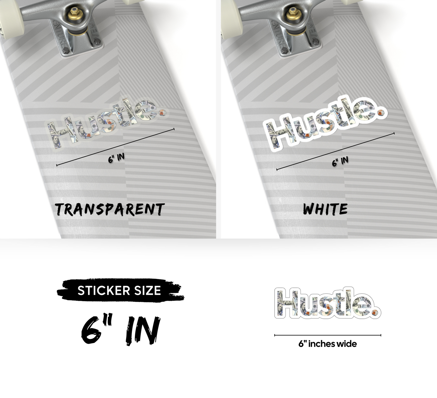 Hustle Money Kiss-Cut Sticker