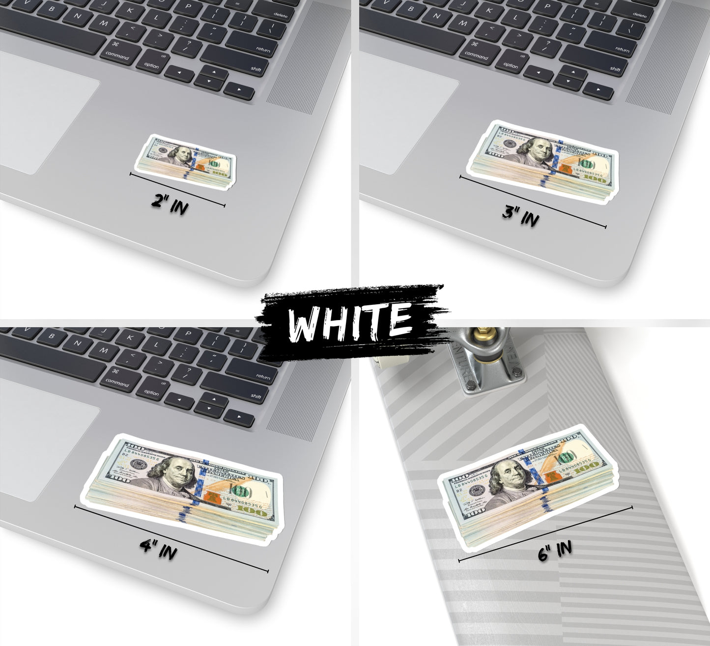 Stack of Hundred Dollar Bills Money Sticker
