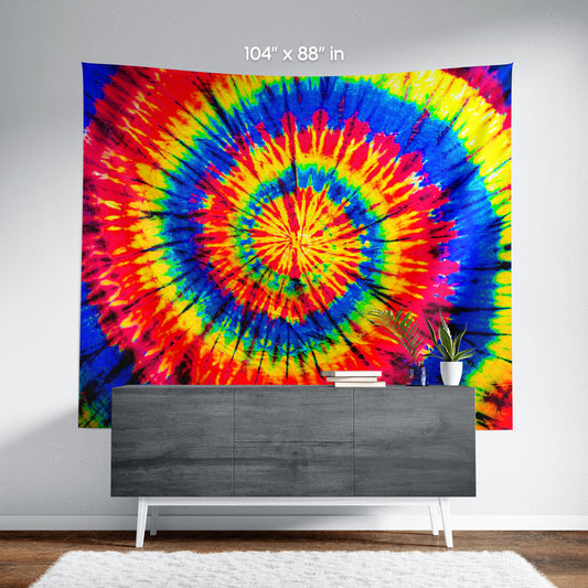 Skittles Rainbow Tie-Dye Wall Tapestry