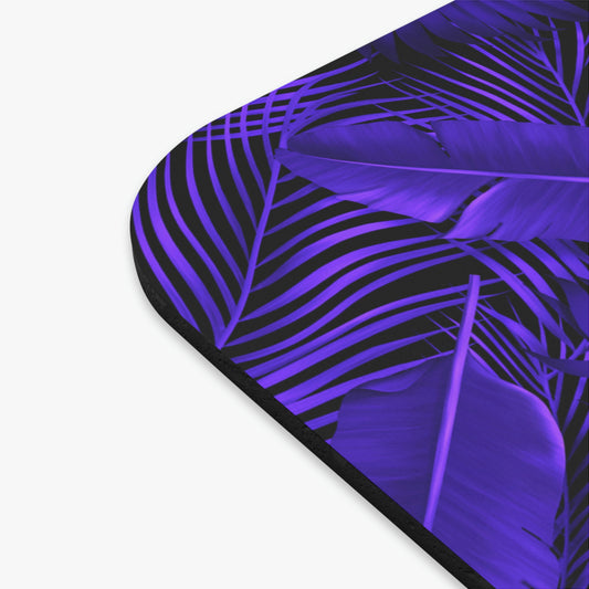 Purple Tropical Plant Leaves Mousepad