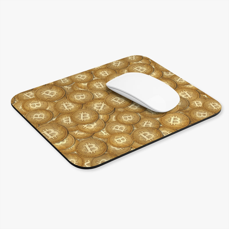 Gold Bitcoin Mousepad