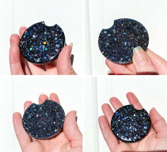 Glitter Car Coaster Set