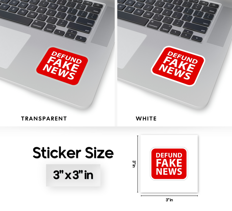 Defund Fake News Sticker
