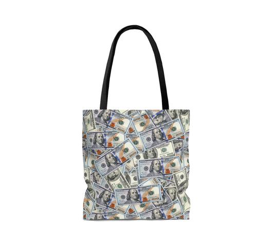 Hundred Dollar Bills Money Tote Bag - All Over Print
