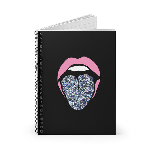 Pink Lips Tongue Out Notebook