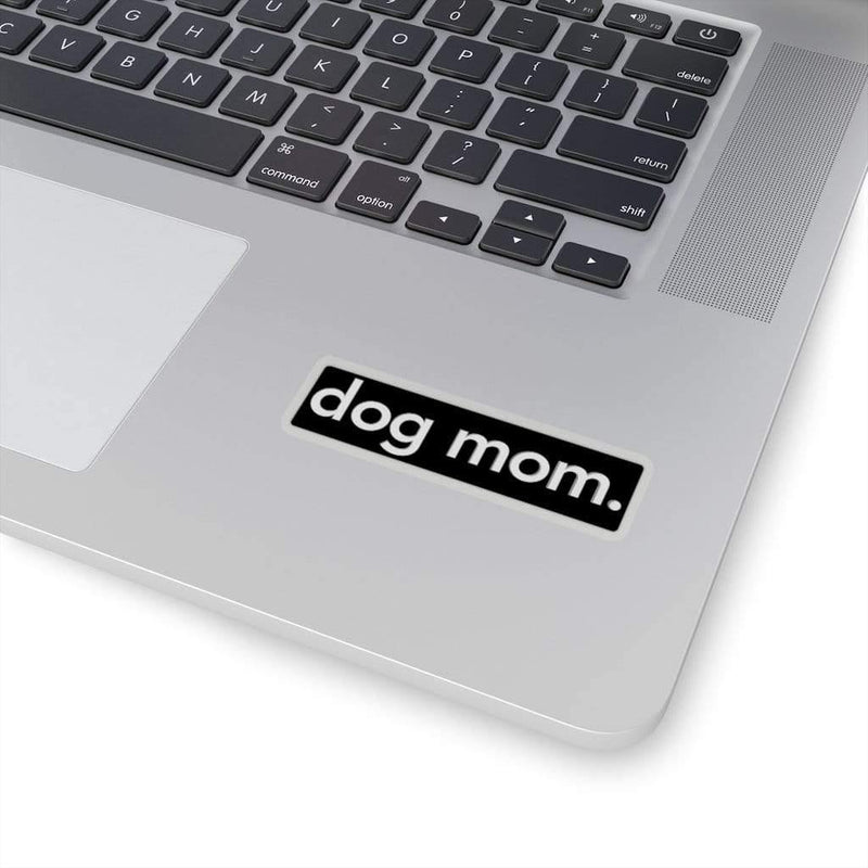 Dog Mom Sticker Transparent / 3" × 3" Dryp Factory