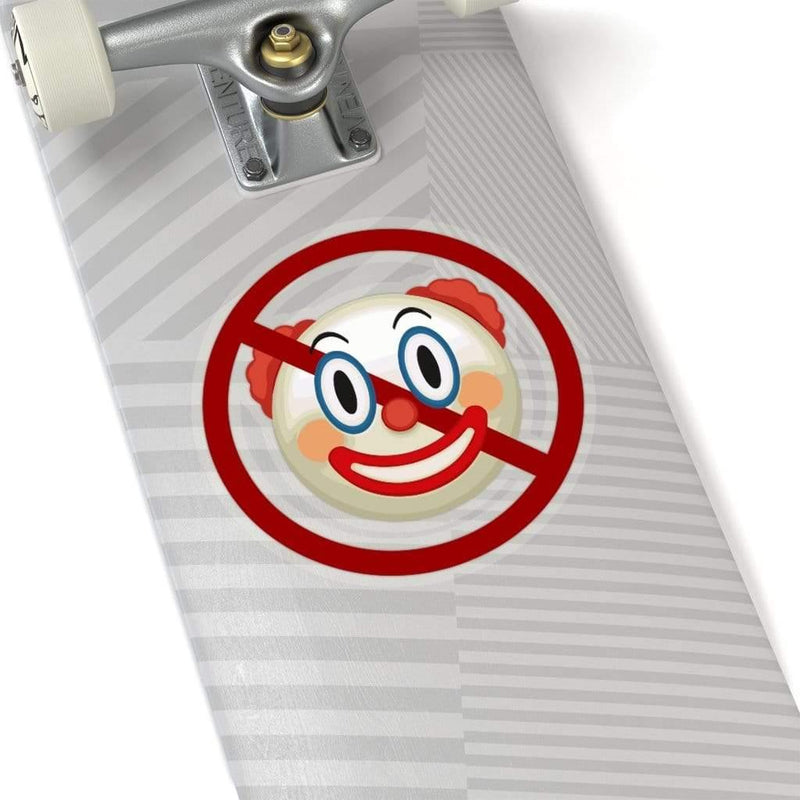 Don't Be A Clown Emoji Kiss-Cut Sticker 6" × 6" / Transparent