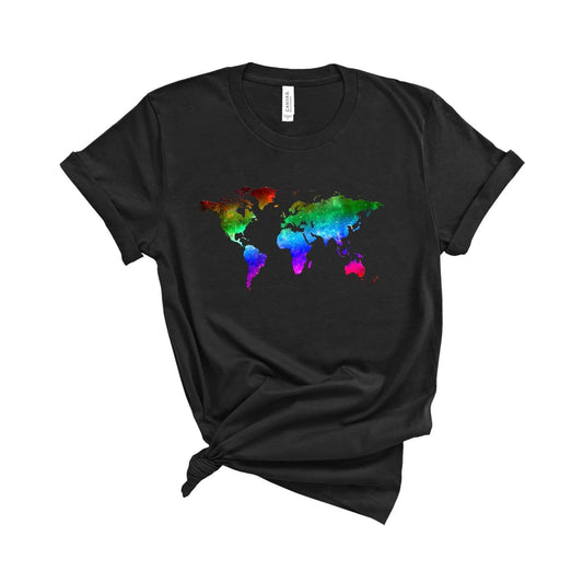 Galaxy World T-Shirt Black / S Dryp Factory