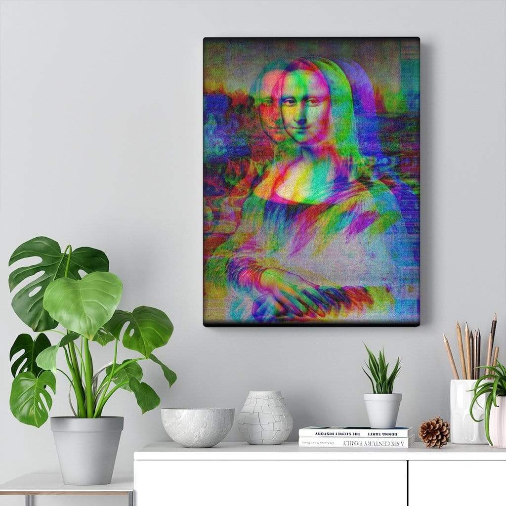Mona Lisa Trip Canvas Wall Art 12″ × 16″ / Premium Gallery Wraps (1.25″) Dryp Factory