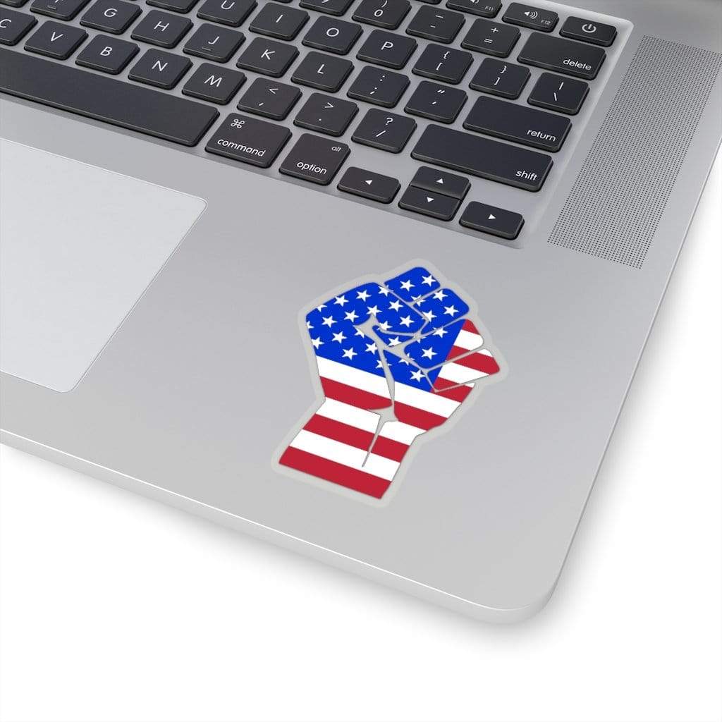 Patriot Revolution Fist Sticker 3" × 3" / Transparent