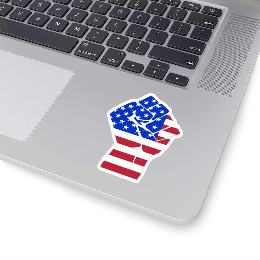 Patriot Revolution Fist Sticker 3" × 3" / White