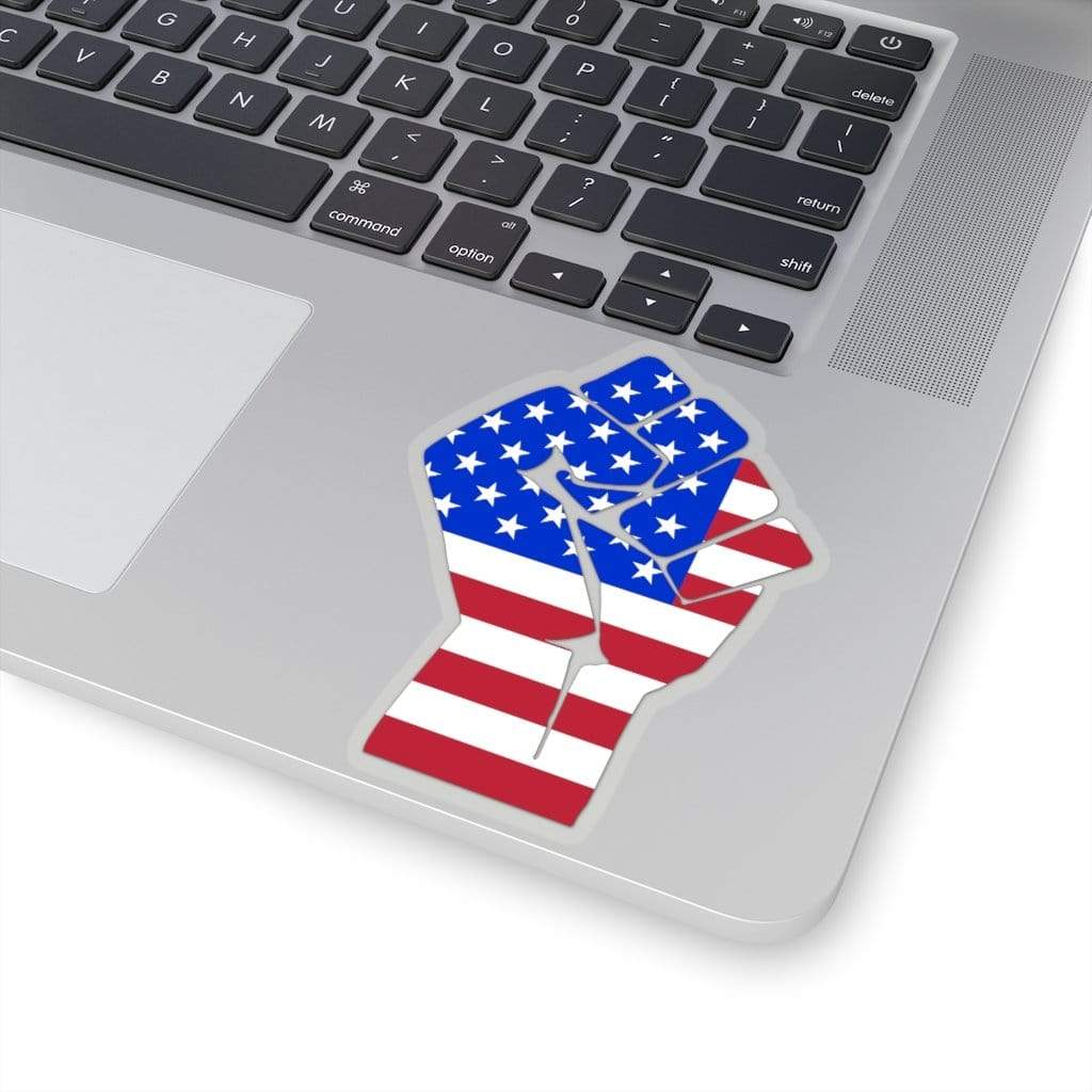 Patriot Revolution Fist Sticker 4" × 4" / Transparent