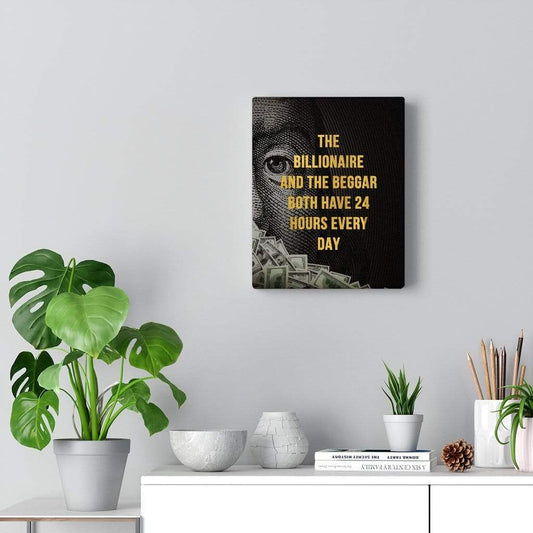 the Billionaire & the Beggar Canvas Wall Art 8″ × 10″ / Premium Gallery Wraps (1.25″)