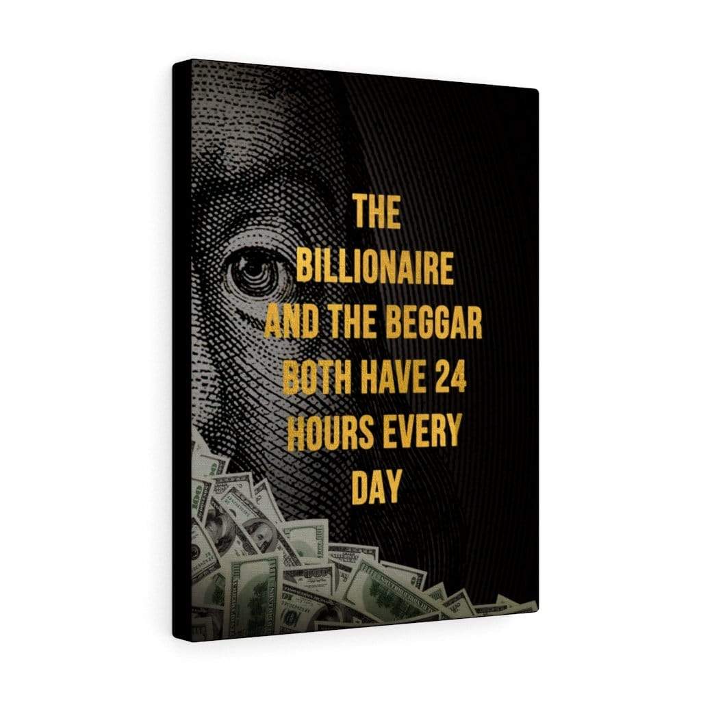 the Billionaire & the Beggar Canvas Wall Art