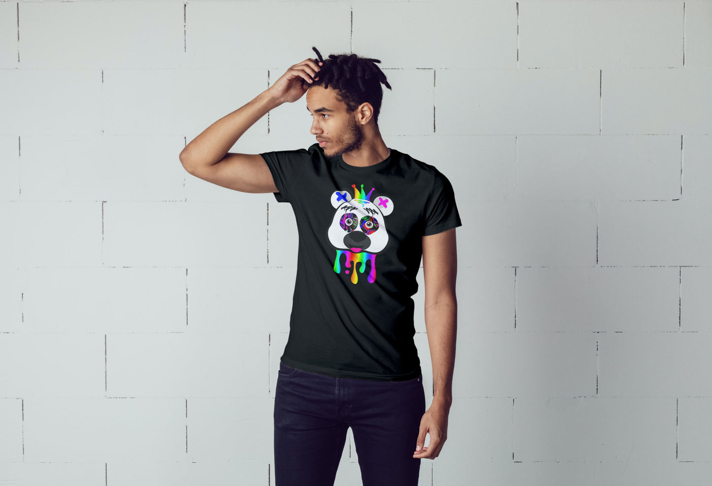 Trippy Panda T-Shirt - Psychedelic Graffiti Art Graphic Tee