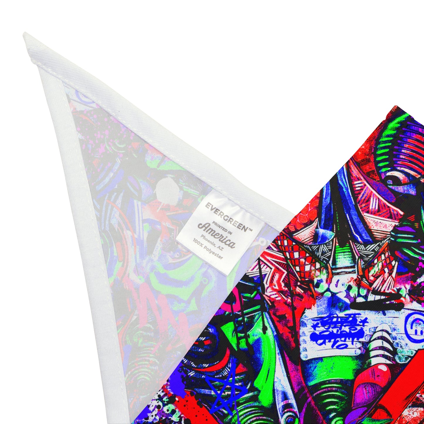 Neon Graffiti Dog Bandana
