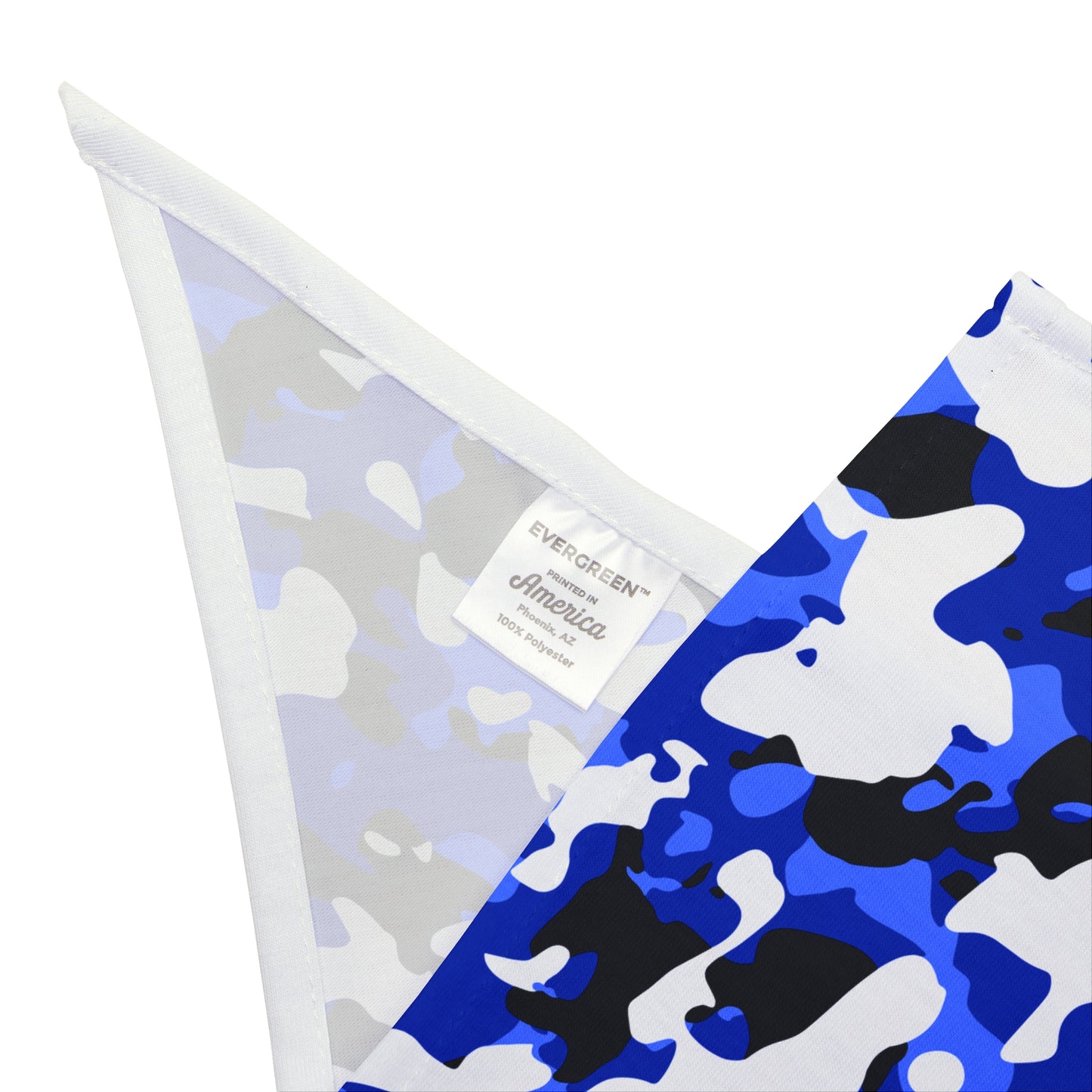 Blue Camouflage Dog Bandana