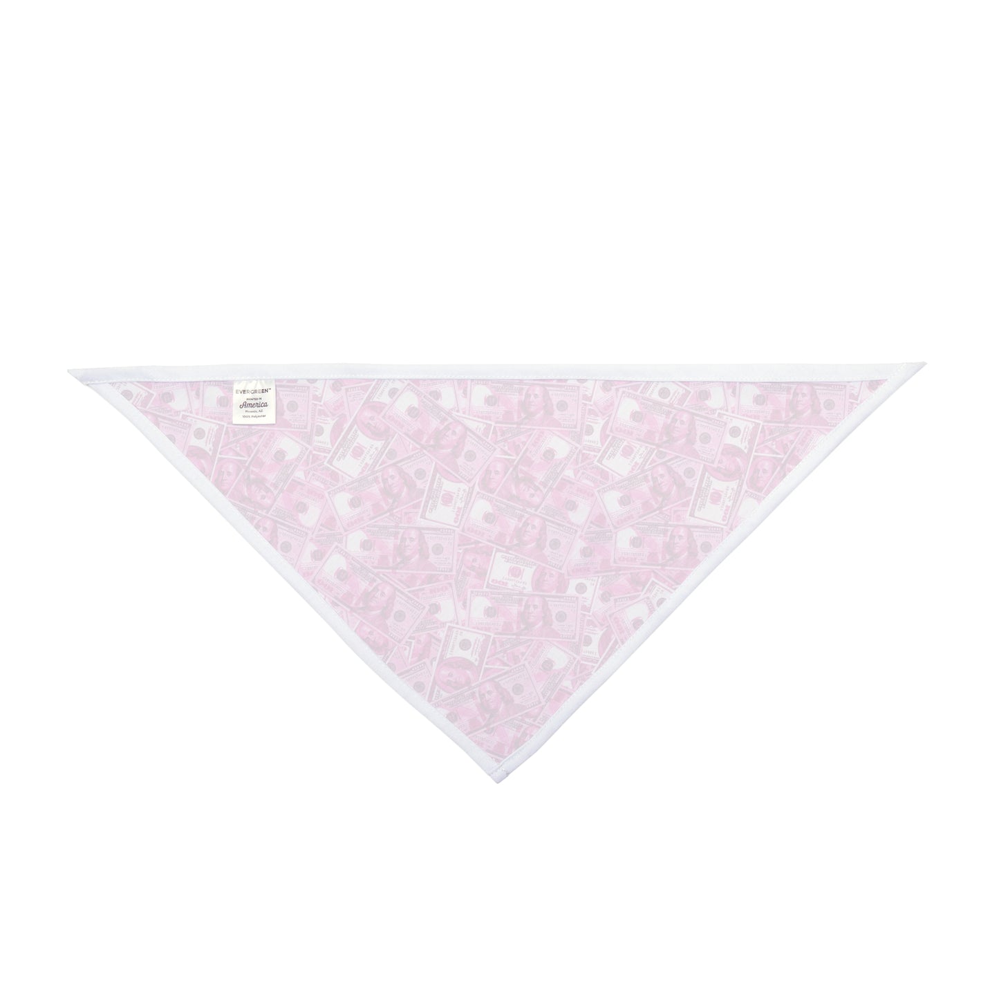 Pink 100 Dollar Bills Money Dog Bandana