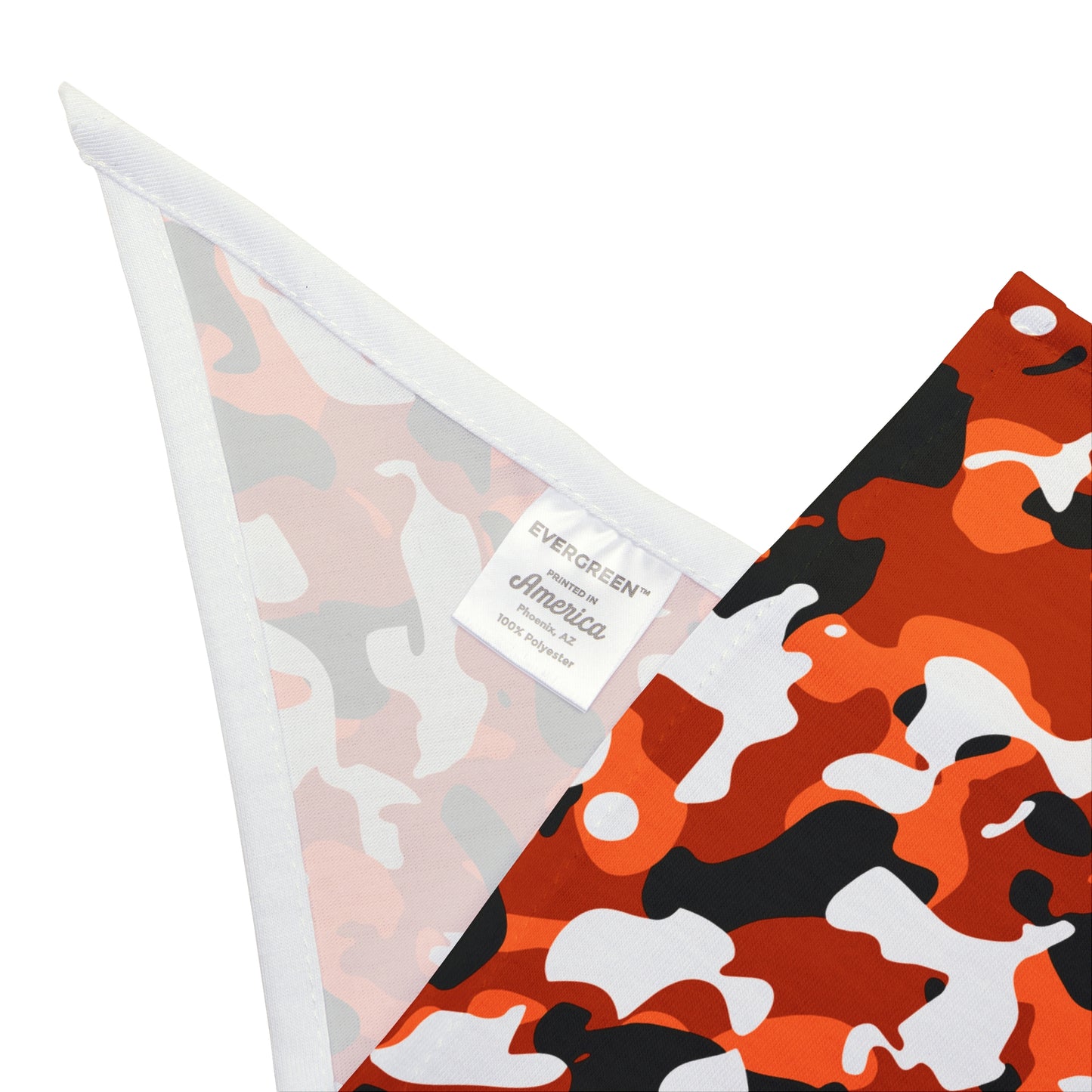 Orange Camouflage Dog Bandana