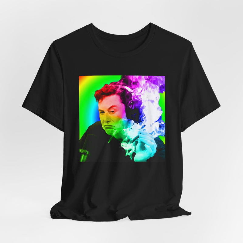 Trippy Elon Musk Smoking Meme T-Shirt