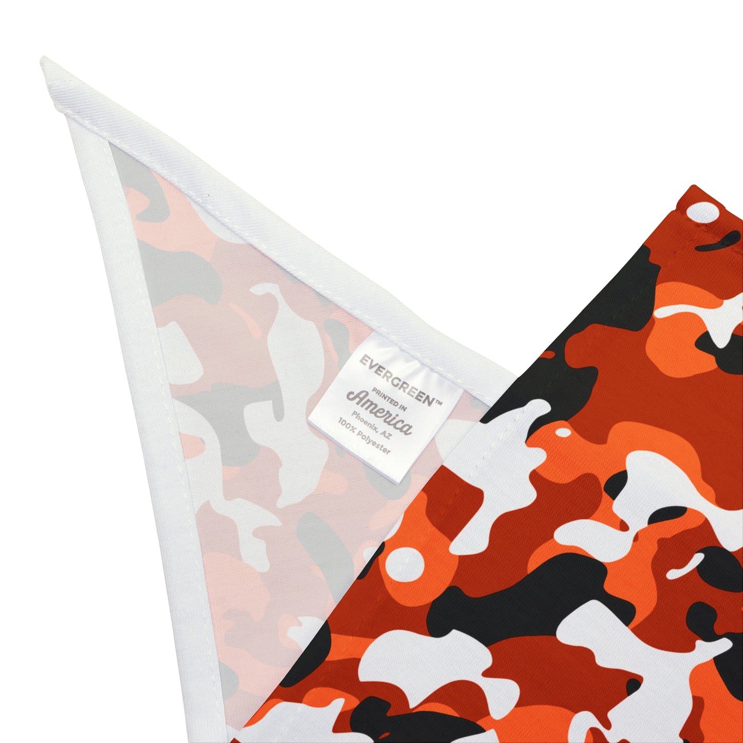 Orange Camouflage Dog Bandana