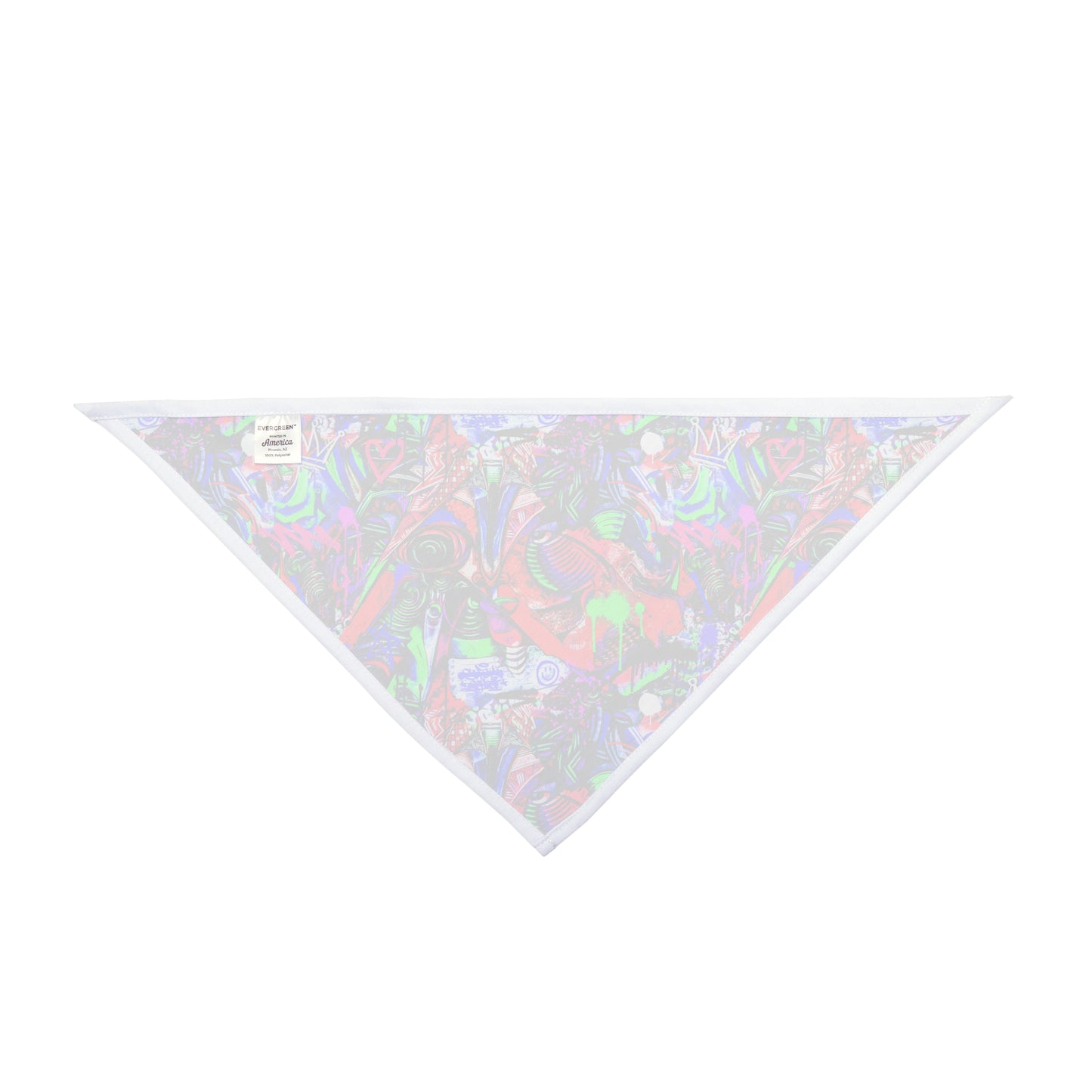 Neon Graffiti Dog Bandana