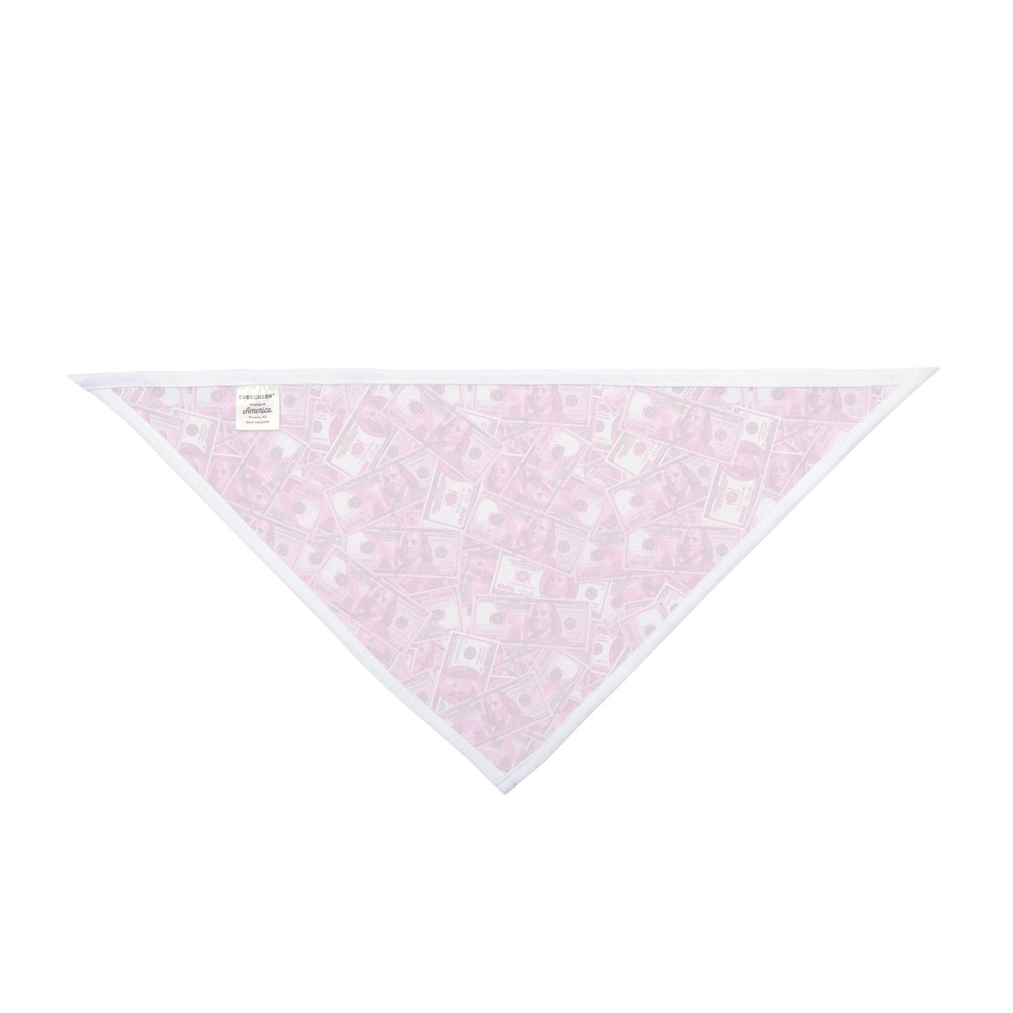 Pink 100 Dollar Bills Money Dog Bandana