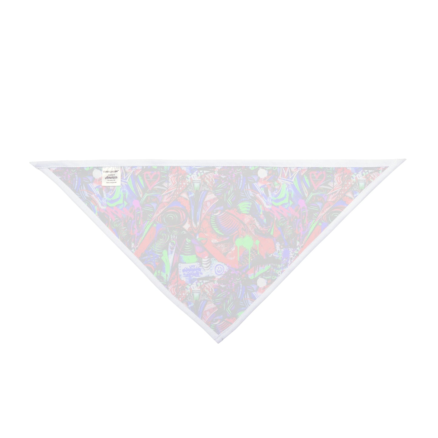 Neon Graffiti Dog Bandana