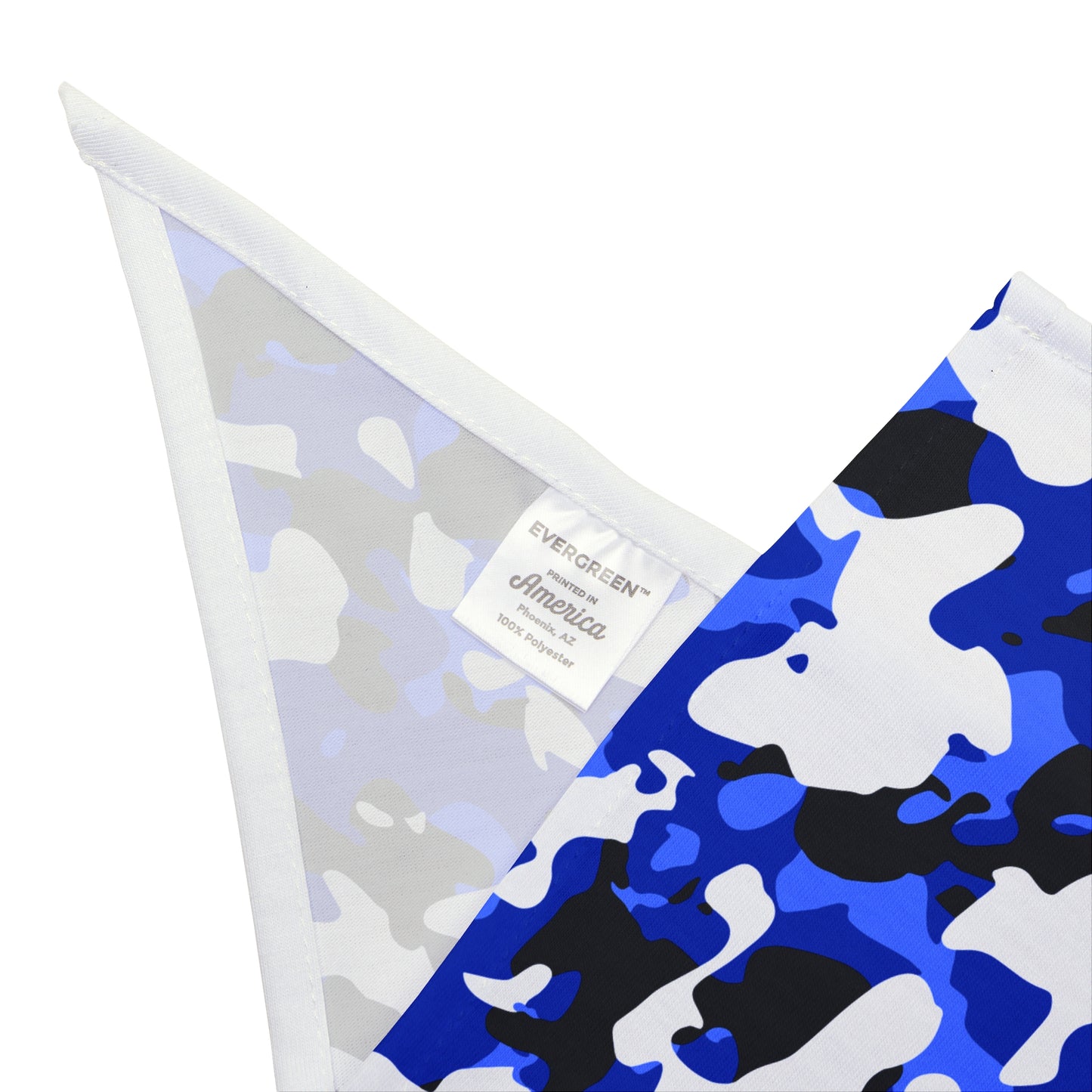 Blue Camouflage Dog Bandana