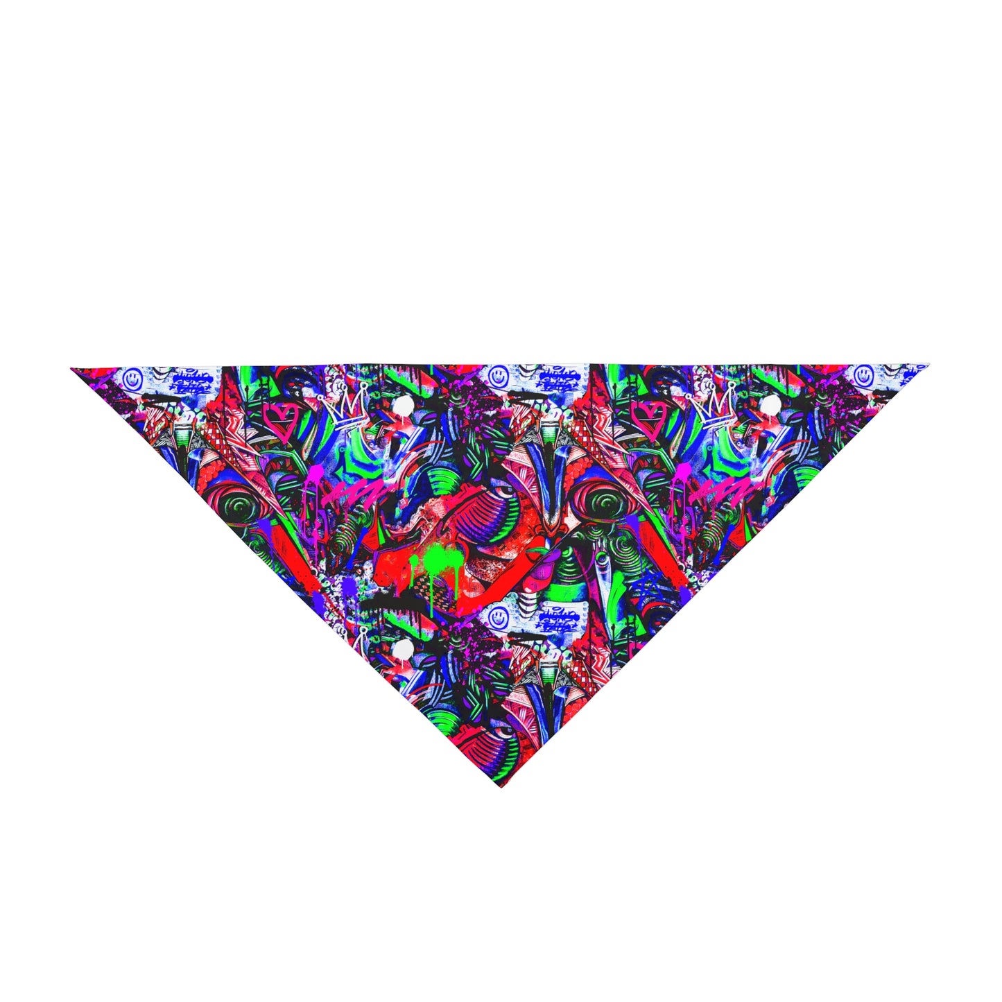 Neon Graffiti Dog Bandana