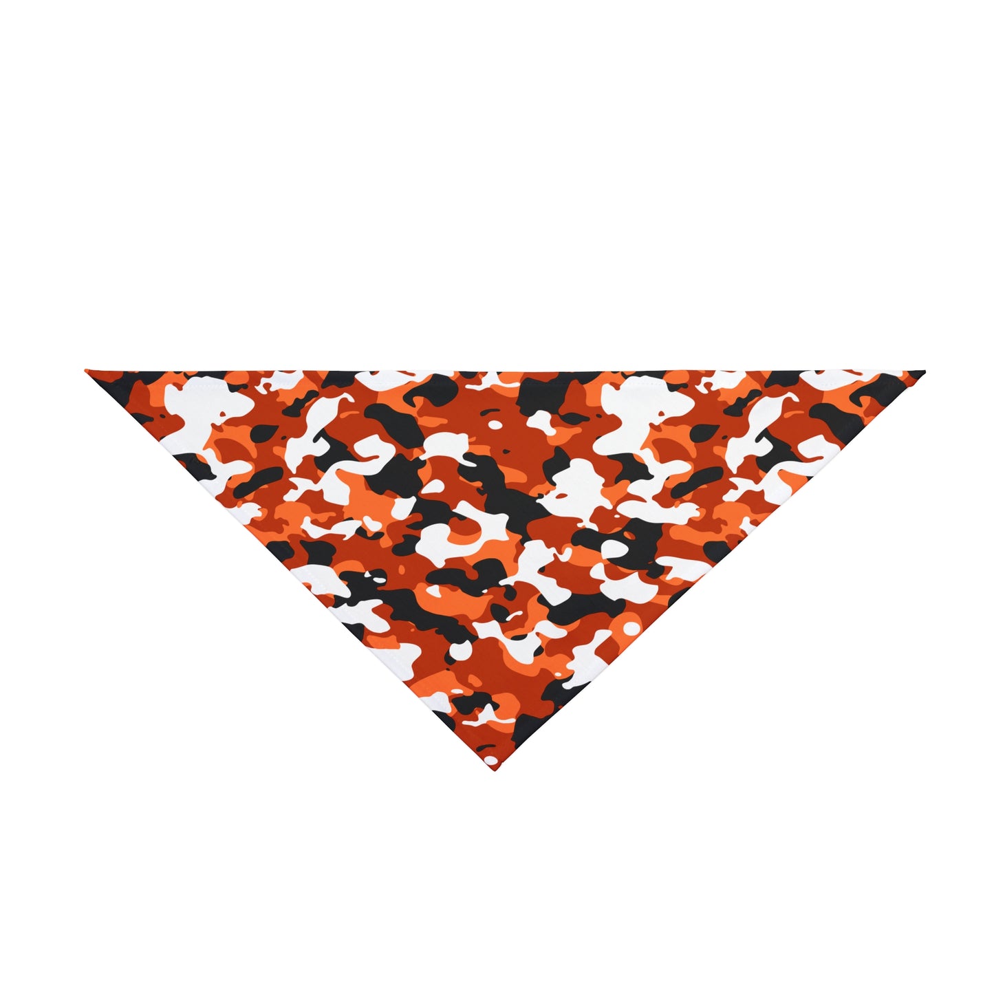 Orange Camouflage Dog Bandana