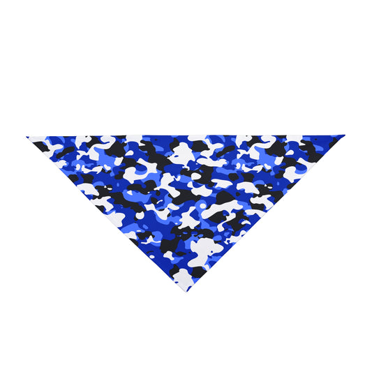 Blue Camouflage Dog Bandana