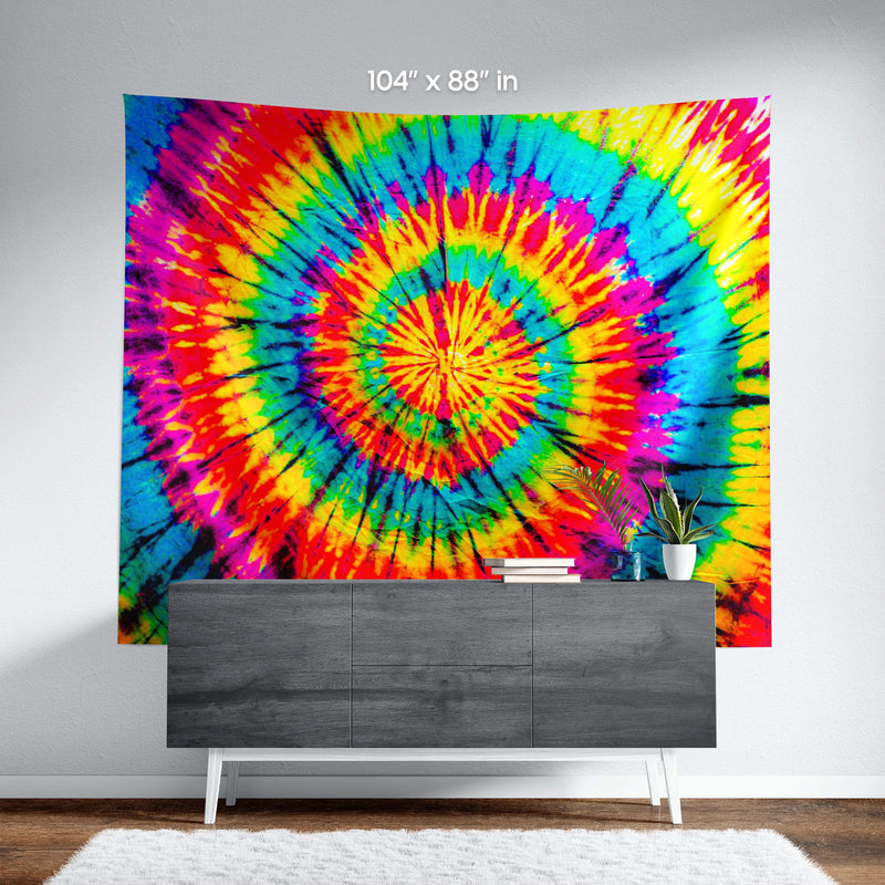 Rainbow Tie-Dye Wall Tapestry