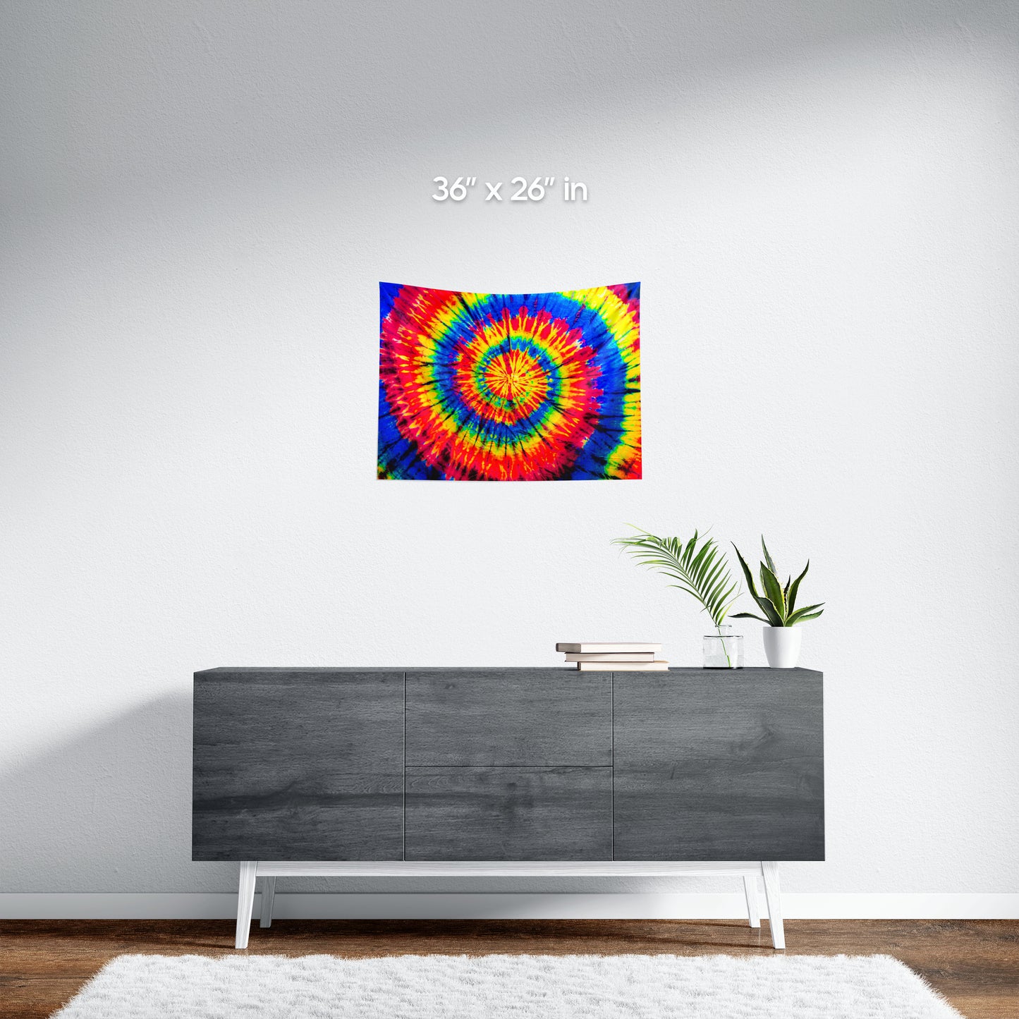 Skittles Rainbow Tie-Dye Wall Tapestry