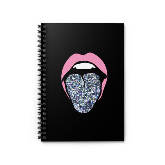 Pink Lips Tongue Out Notebook
