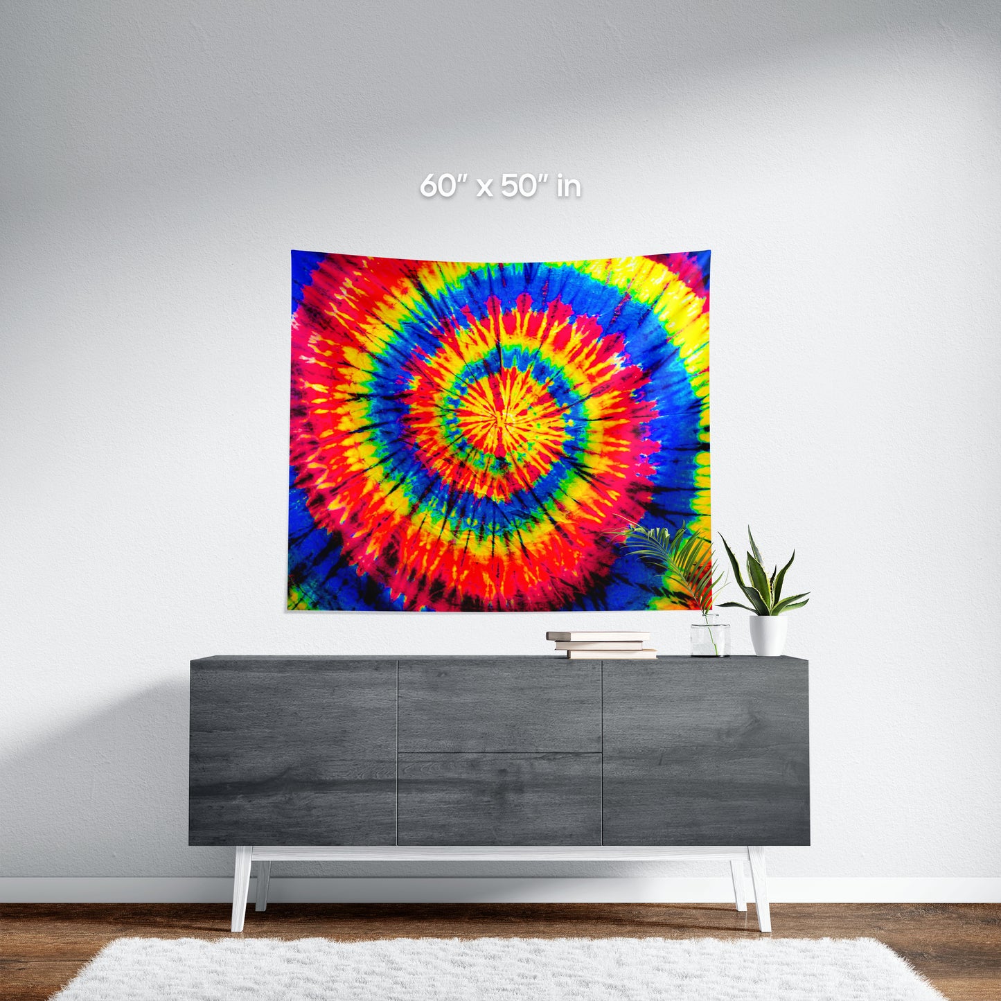 Skittles Rainbow Tie-Dye Wall Tapestry