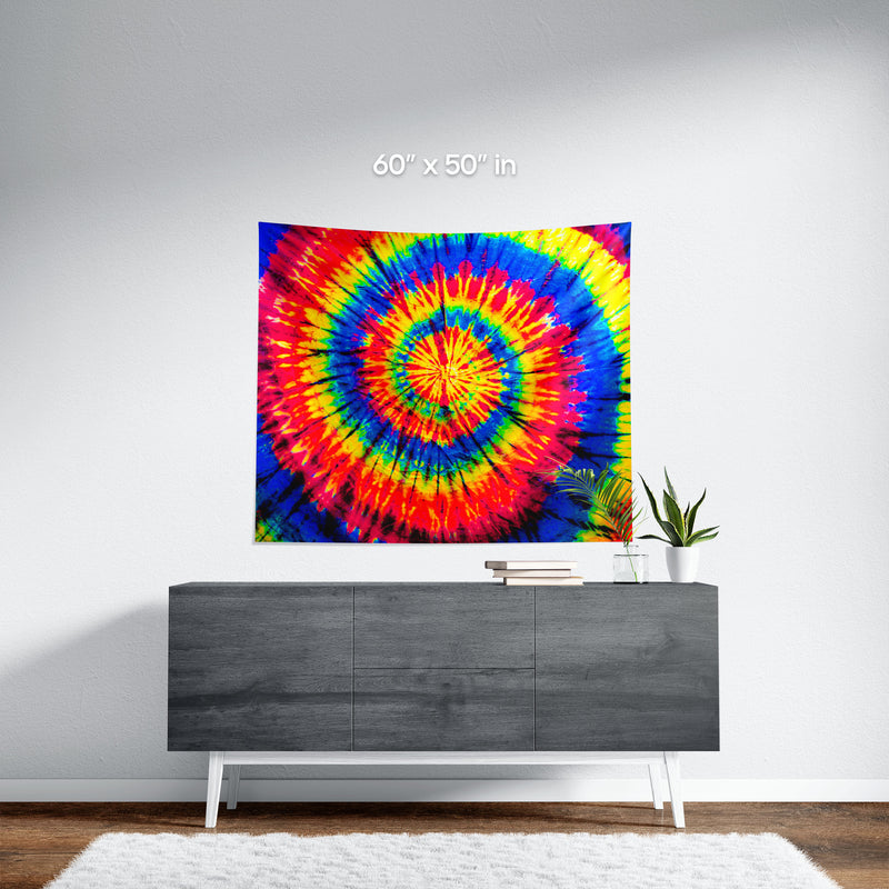 Skittles Rainbow Tie-Dye Wall Tapestry