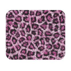 Pink Leopard Print Mousepad