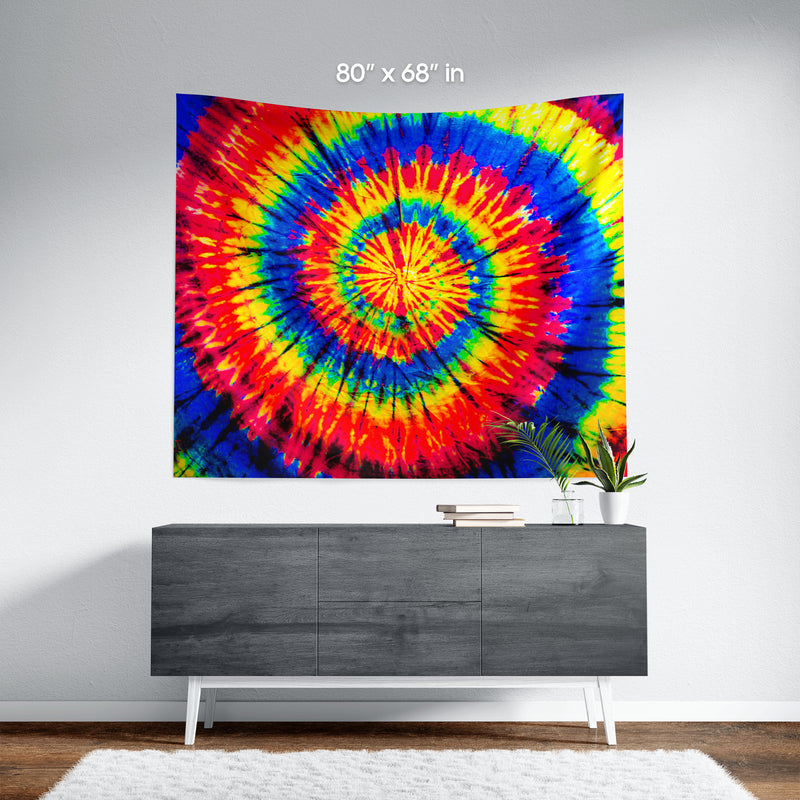 Skittles Rainbow Tie-Dye Wall Tapestry