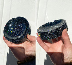 Holographic Glitter Circle Ashtray