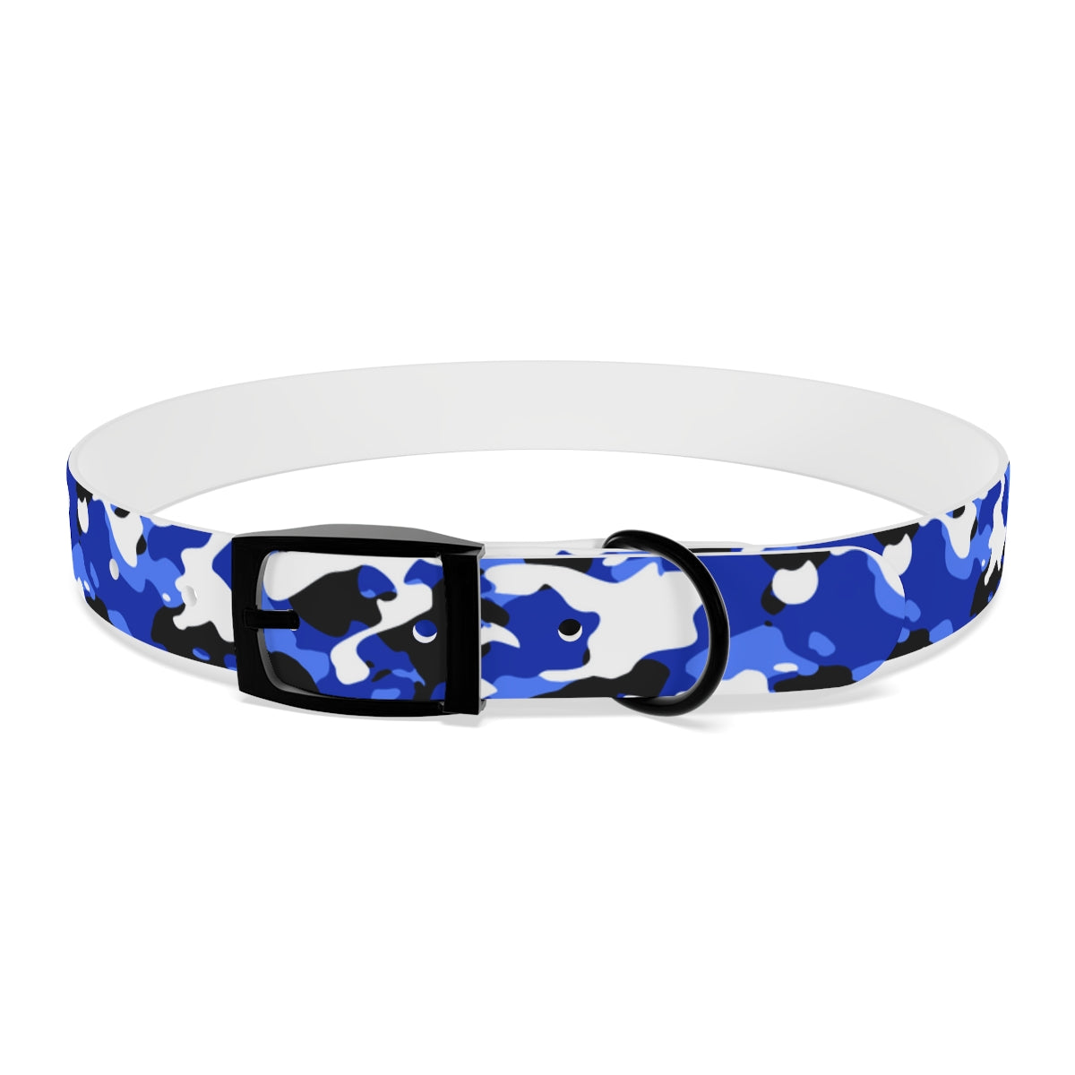 Blue Camouflage TPU Dog Collar