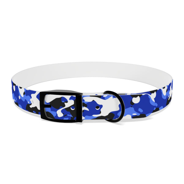 Blue Camouflage TPU Dog Collar