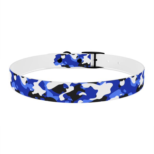 Blue Camouflage TPU Dog Collar