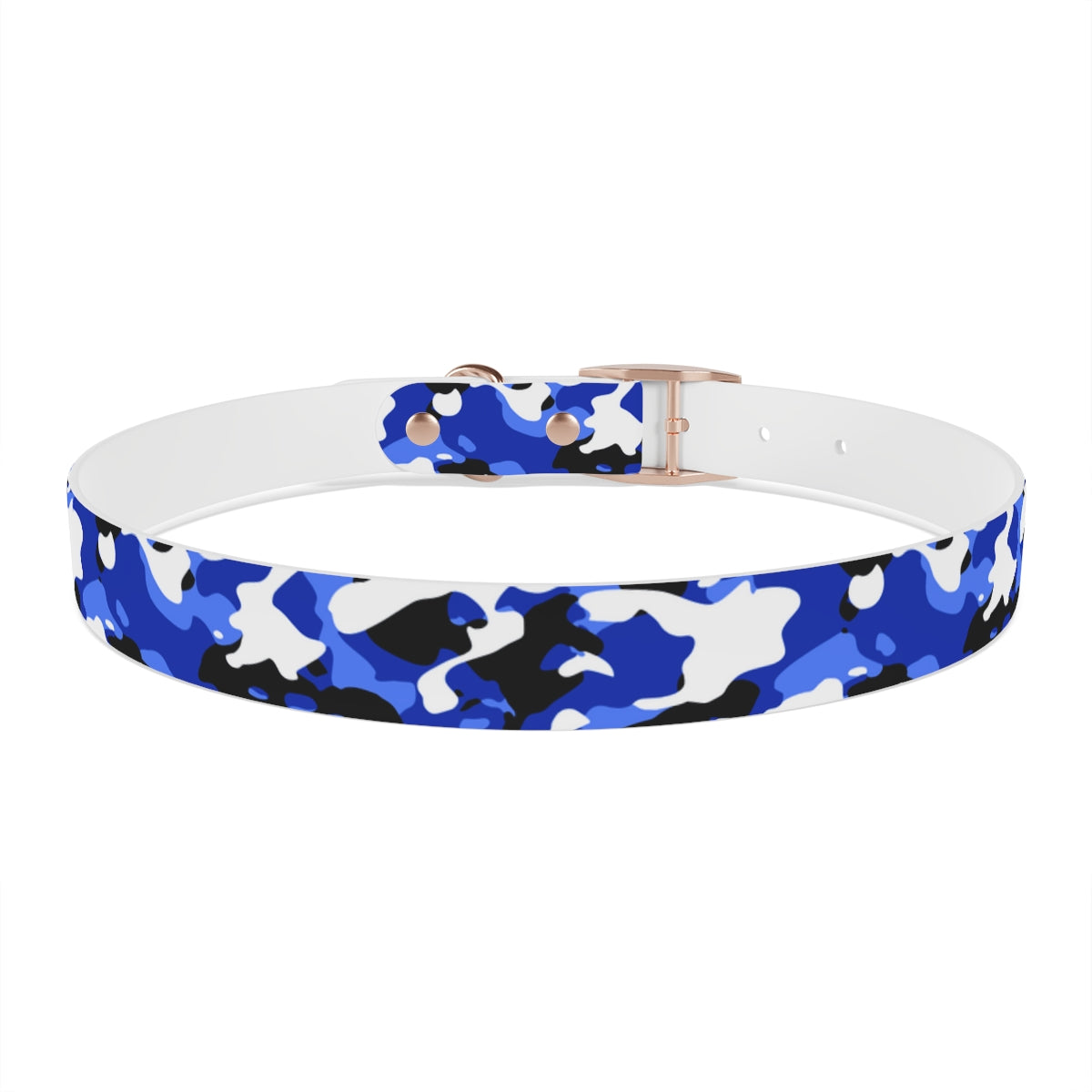 Blue Camouflage TPU Dog Collar