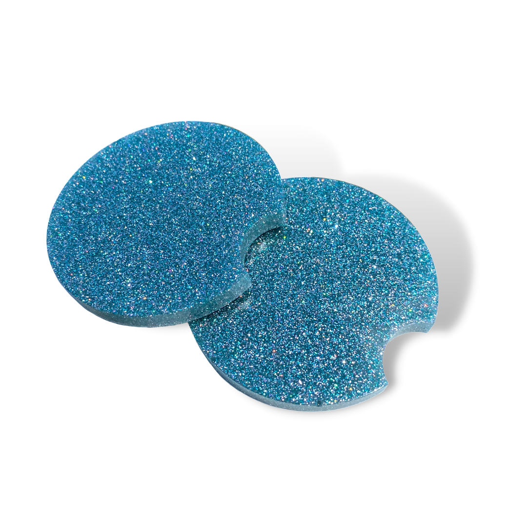 Glitter Car Coaster Set