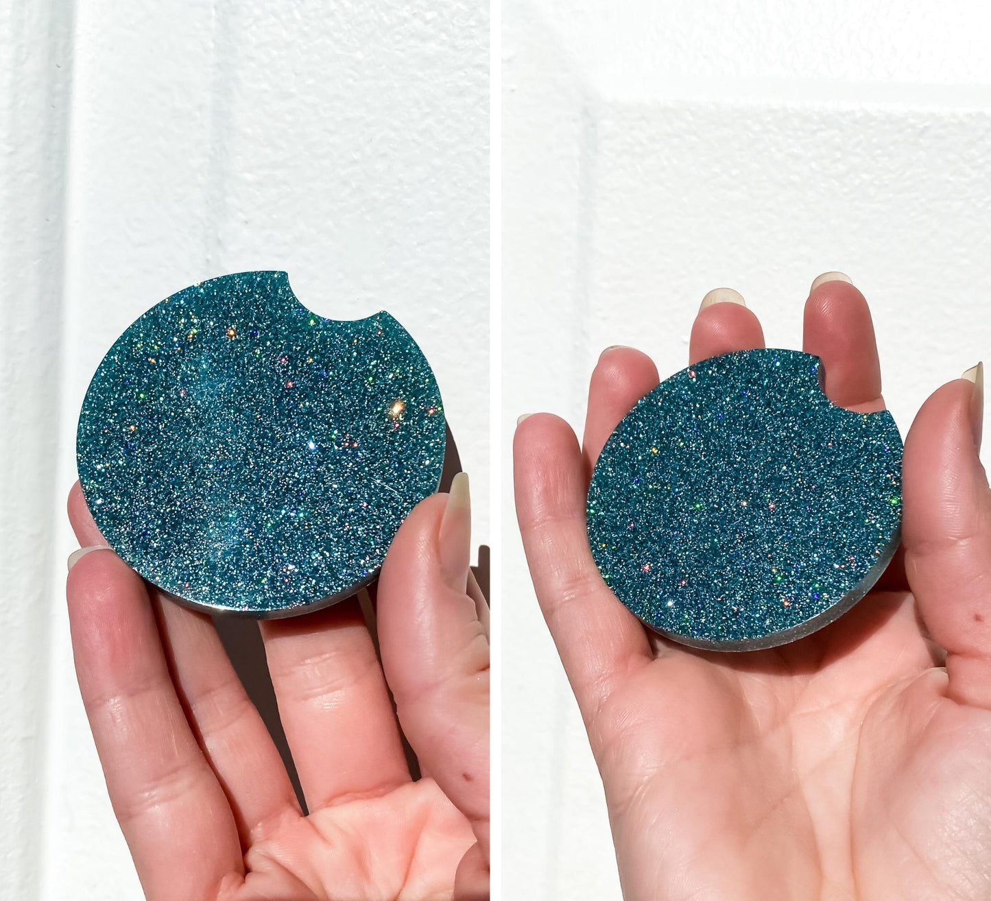 Glitter Car Coaster Set