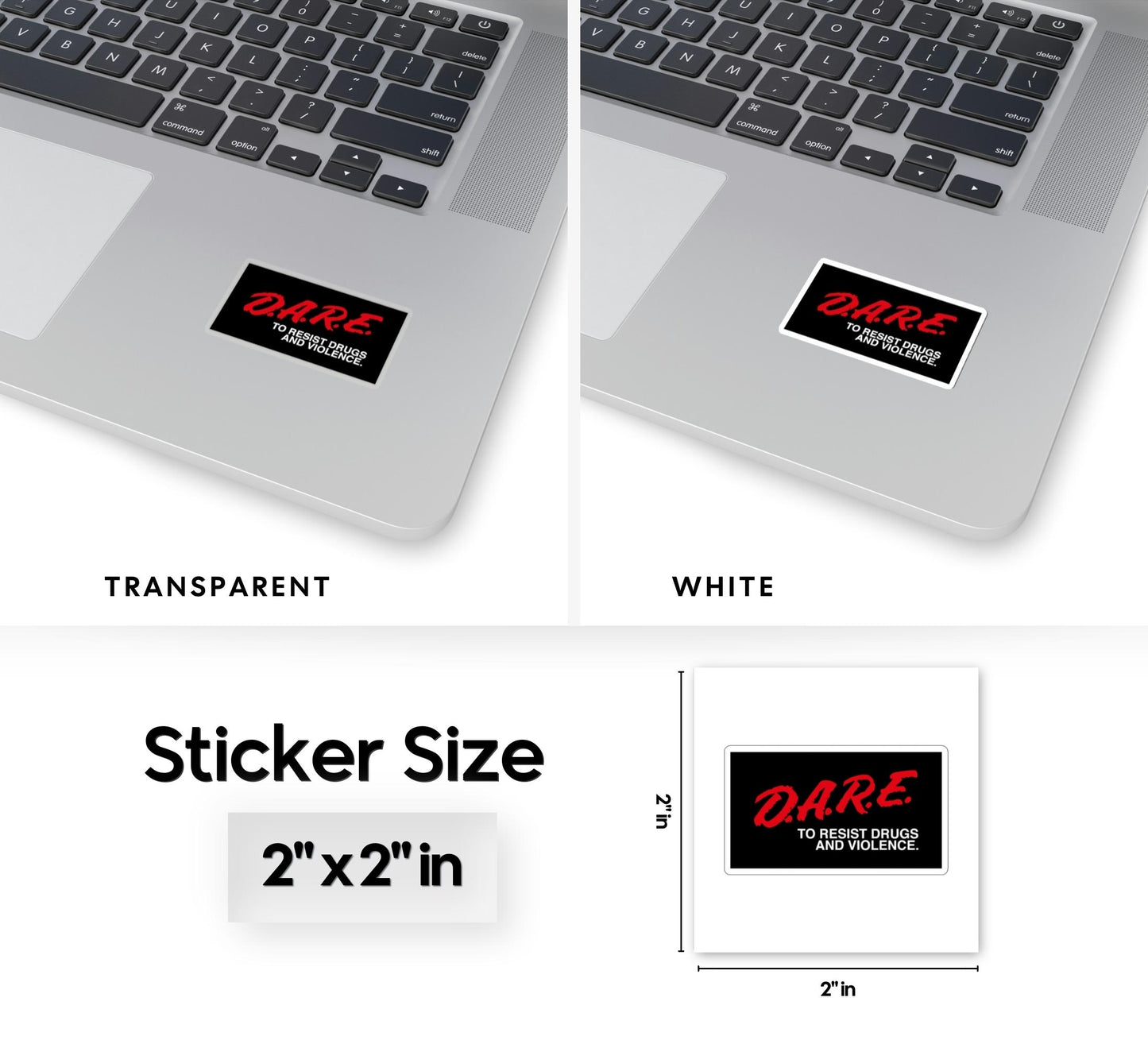 D.A.R.E To Resist Drugs and Violence Kiss-Cut Sticker